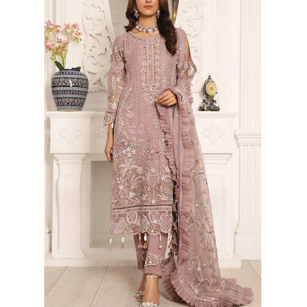 מסורתי פקיסטני קמיז kameez כבד רקמת חדש עיצוב אופנתי נשים קיץ מסיבת שמלת למכירה