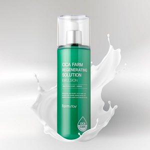 FARMSTAY CICA FARM REGENERATING SOLUTION EMULSION สารสกัดจากใบบัวบก ครีมบำรุงผิวหน้า ช่วยลดเลือนริ้วรอย ผลิตภัณฑ์บำรุงผิวสไตล์เกาหลี ผลิตในประเทศเกาหลี - Product Image 3