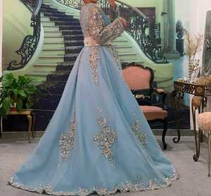 Caftan de styliste pour mariage, fête, ornée de perles de verre de cristal, travail en pierre, nouvelle tendance 2020 - Product Image 2