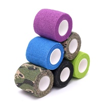 Bande de protection élastique antidérapante non tissée auto-adhésive de 5cm pour les doigts Bandage de couverture de tatouage