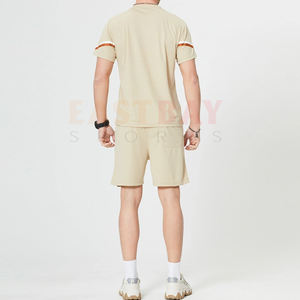 High Quality Custom <b>Men</b> Two Piece Shorts Set T <b>Shirt</b> With Short Breathable <b>Summer</b> Set - Product Image 3
