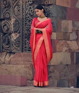 Bonne qualité indien traditionnel belle plus tendance pur doux Banarasi soie tissage travail Saree dernière tenue de créateur - Product Image 6