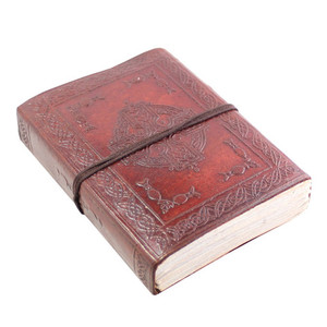 Celtic Tree of Life Genuine Leather Embossed <strong>Pocket</strong> Size Hand Made Journal Diary Handmade Paper NoteBook Sketch <strong>Pocket</strong> Diaries