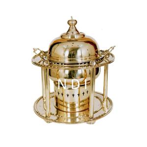 Casseroles de finition polies brillantes serveur chauffe-plats mariage ou fiançailles fête traiteur servant chauffe-plats - Product Image 3