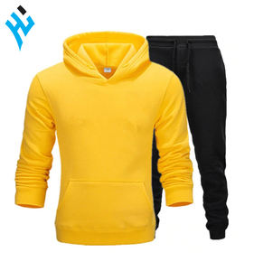 2025ใหม่ชุดกีฬามีฮู้ดแบบรูดซิปขึ้นของผู้ชายชุดวอร์ม2ชิ้นทรงสลิมฟิต - Product Image 3