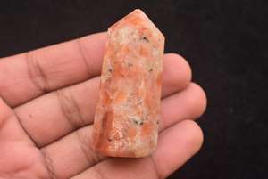 Sunstone Palmstone คริสตัลขายส่ง Sunstone Tower ปาล์มคริสตัลธรรมชาติจากอินเดียคริสตัลแฮนด์เมดซันสโตนธรรมชาติ - Product Image 2
