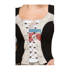 Authentic Bavarian Dirndl Dress Traditional German Oktoberfest Costume with Apron for <b>Women</b> - Product Image 3