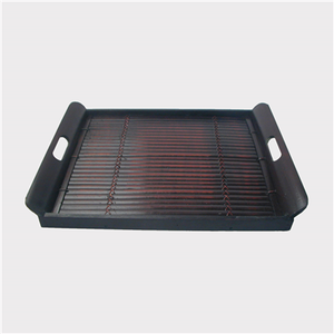 Bandeja de servicio de bambú cuadrada de estilo clásico personalizada, mesa Rectangular, plato de café/té para decoración del hogar, artesanía de Bambú - Product Image 5