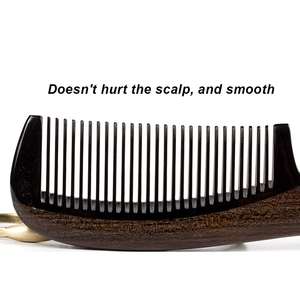 Náutico hecho a mano 100% peine de sándalo Natural antiestático aroma de madera desenredador de cabello Natural letrero de pared de madera artesanías de madera - Product Image 4