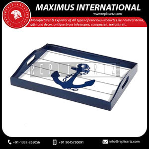 ถาดไม้แลคเกอร์ลายอาร์ตเดคโคสำหรับเสิร์ฟเครื่องล้างจานปลอดภัยสำหรับมื้อกลางวันหรือมื้อเช้า-ราคาตลาด - Product Image 3