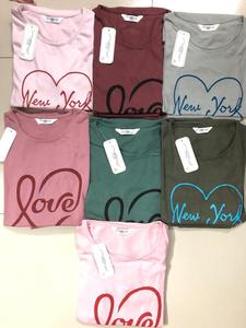 Conjunto de Pijama de Punto Sólido para Mujer, Manga Larga, Ajustado, Informal, de Algodón, Camiseta, Ropa de Dormir, Stock de Bangladés - Product Image 5