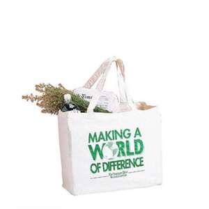 Bolsas de lona de algodón reciclado con adornos navideños para el hogar a la moda con estampado personalizado, promoción de compras con mango plegable bordado - Product Image 1