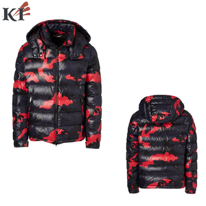 Chaqueta Acolchada KEVEN IMPEX Más Vendida con Estampado Personalizado Naranja de Arte Psicodélico, Cuello Alto, 100% Seda, para Hombre 2026 - Product Image 3