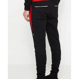 Nouvel ensemble de survêtement de sport pour homme, en coton uni, léger et respirant, avec capuche, pour l'hiver, noir, vente en gros - Product Image 3