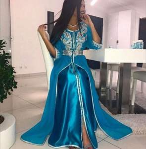 Robe élégante en soie Lehenga Choli avec nouveau design brodé Caftan pour les mariages et les fêtes Matériel en lin - Product Image 1