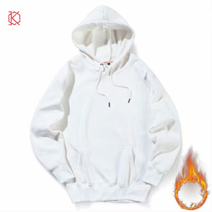 Pull à capuche en polaire imperméable et écologique pour homme, coupe classique, manches longues, couleur unie, idéal pour l'hiver - Product Image 3