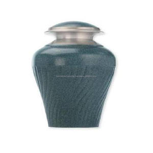 Urnes de crémation pour adultes en laiton de haute qualité avec bandes d'étain et urnes funéraires en métal fini noir pour cendres humaines - Product Image 3