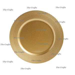 Platos Base Redondos de Diseño Maravilloso en Color Dorado Aluminio para Uso en el Hogar y Hostelería - Product Image 1