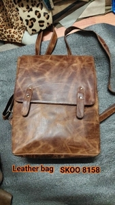 2021 Factory Arctic Boho Leather Cross <b>Body</b> Bag for Men Casual Sling Shoulder Anti-Theft Two Chains Handles Pearl Wholesale - Product Image 2