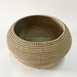 Trắng Tự Nhiên Cỏ Cỏ Cỏ Lưu Trữ Giỏ Trang Trí Nội Thất Giỏ <span class=keywords><strong>Wicker</strong></span> Sản Xuất Tại Việt Nam Bởi Nhà Sản Xuất - Product Image 4