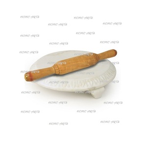Dụng Cụ Làm Roti Tròn Thủ Công Chakla Belan Bảng Chakla Đá Cẩm Thạch Trắng Vẽ Tay Kích Thước Tùy Chỉnh & Chốt Lăn - Product Image 5