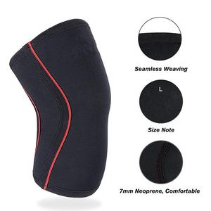 Faible QUANTITÉ MINIMALE DE COMMANDE Personnalisé Logo Genou Manches Soutien et Compression 5mm 7mm Néoprène Manches Brace pour Haltérophilie Croix fit et Squats - Product Image 3