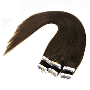 Extensiones de cabello natural recto doble cutícula alineada cinta virgen para mujeres vendedores de cabello humano ofrecen extensiones de cabello - Product Image 2