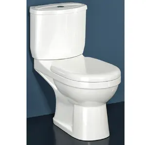 Aqua EWC Two Piece Water Closet With Hydraulic Slow Down Seat Cover & Dual Flusing System , S Trap & P Trap