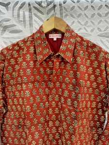 Chemise pour homme en coton imprimé à la main avec boutons, chemise à manches longues, chemise décontractée, chemise de fête bohème, vêtements pour homme - Product Image 4