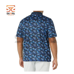 Polo de Golf con logotipo personalizado para hombre, Camisa de algodón de Color liso, talla grande - Product Image 3