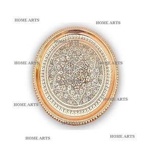 Plaque d'exposition de chargeur en laiton fait à la main plaque d'exposition de forme ovale de conception tendance sous la plaque pour le fournisseur en gros - Product Image 5