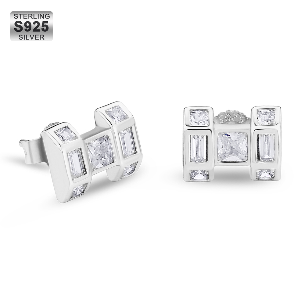 Orecchini A Teschio In Argento 925 Unisex, 7x10 Mm, In Filigrana, Ipoallergenici, Con Scatola Regalo