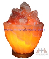 Nouvelle lampe en sel rose de l'Himalaya sculptée à la main, écologique, de haute qualité, en forme de bol, décoration d'intérieur, vente chaude