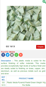 <b>Plastic</b> Media GS 1613 Jewelry Tools for Jewelers - Product Image 2