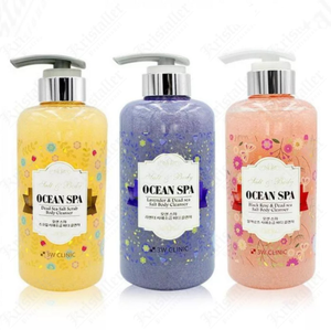 K-beauty — nettoyant pour le corps, clinique d'océan SPA, lavande et sel de mer morte, exfoliant, hydratant, lavage de corps, cosmétiques coréens, 3W - Product Image 4