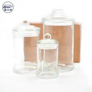 Duurzaam crystal clear glas Erfgoed Hill Pot met Glazen Deksel