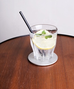 Vaisselle de haute qualité à Conduction thermique supérieure ensemble d'outils à thé de deux pailles fraîches en aluminium 150mm pailles portables - Product Image 1