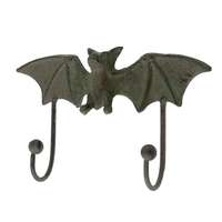 Crochets en forme de chauve-souris, fonte Antique pour chapeau et manteau, livraison gratuite