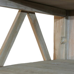 Neo-Estantería abierta para sala de estar, diseño clásico de lados con cinco estantes ajustables - Product Image 4