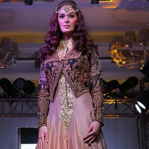 Stylish beautiful <b>Jacket</b> with Floor Length dress <b>for</b> Heavy party/<b>Wedding</b> Dress with heavy embroidery zardozi work-2019 - Product Image 1