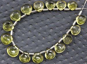 Pierres précieuses en Quartz de citron naturel, cœur lisse, perles de Briolette, vente en gros, haute qualité pour bijoux, Bracelet, collier - Product Image 2