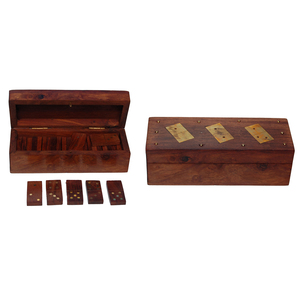 Juego de dominó hecho a mano para casa y hoteles, juego de madera natural, hecho a mano - Product Image 5