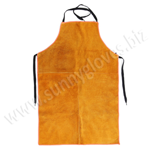 High Quality Cowhide Leather Welded Apron Thickened and Big Size Welder Protective Apron - Product Image 3
