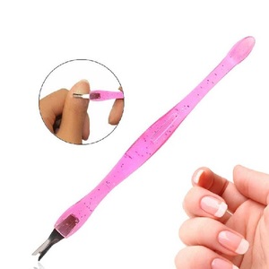 Removedor de cutículas de acero inoxidable, manicura y pedicura, Material de plástico duradero - Product Image 5