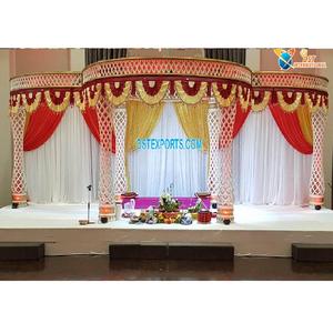 Increíble Mandap de Cristal para Bodas de Sri Lanka, Elegante Decoración de Mandap para Bodas, Mandap de Cristal para Bodas Indias y Fiyianas, Alemania - Product Image 1