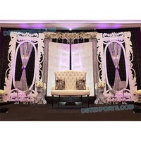 Nouvelle Arrivée Cadre de Porte Blanc pour Scène de Mariage, Moderne et Simple, en Fibre de Verre, Décoration Élégante pour Couloir de Scène, Portable, Couleur et Taille Personnalisables, USA