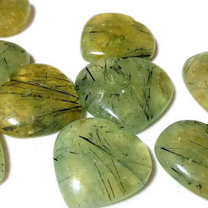 Haute qualité amour énergie Prehnite coeurs gonflés pierres polies pour la guérison émotionnelle soulagement du Stress et décor à la maison à thème vert - Product Image 2
