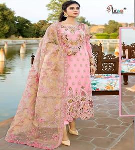 Robe de soirée en mousseline de soie de différentes couleurs, bleu formel, robes de style marocain et indien, nouvelle collection 2023 - Product Image 3