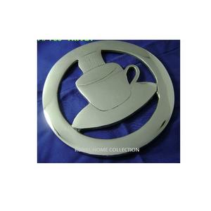 Salvamanteles de té de forma redonda de diseño moderno hecho de salvamanteles de té de material metálico para proveedores al por mayor en precio competitivo - Product Image 2