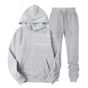 Cotton Polyester Blend Fleece Tracksuit Set and Joggers Hoodies <b>Trouser</b> Customization Designs Logo Sportswear Suit for Sale - Product Image 4